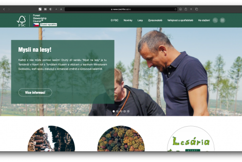 a screenshot of the new FSC website